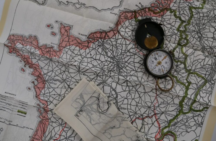 Taschentücher
als Fluchthelfer im 2. Weltkrieg